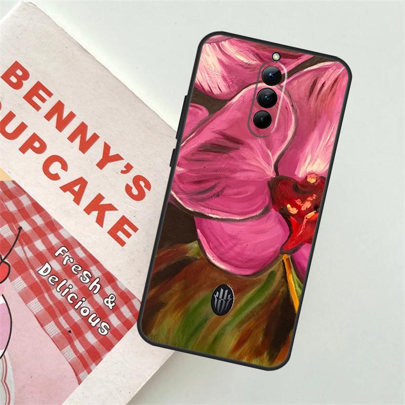 Цветной чехол с цветами орхидеи для ZTE Nubia Red Magic 8S 8 9 Pro Plus RedMagic 6 6S Pro 7 7S Pro 6R 5S 5G Мягкая крышка