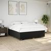Maison Exclusive - Sommier à lattes de lit avec matelas Noir 180x200 cm Tissu