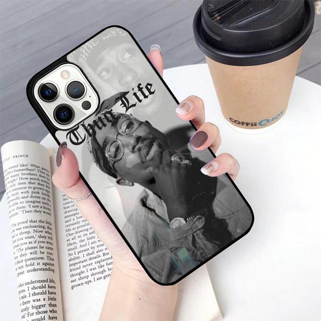 Чехол для телефона Tupac 2Pac Amaru Shakur Для iPhone 17 Air 14 15 16 13 12 Max Чехол Для Apple 11 Pro Max Plus Coque