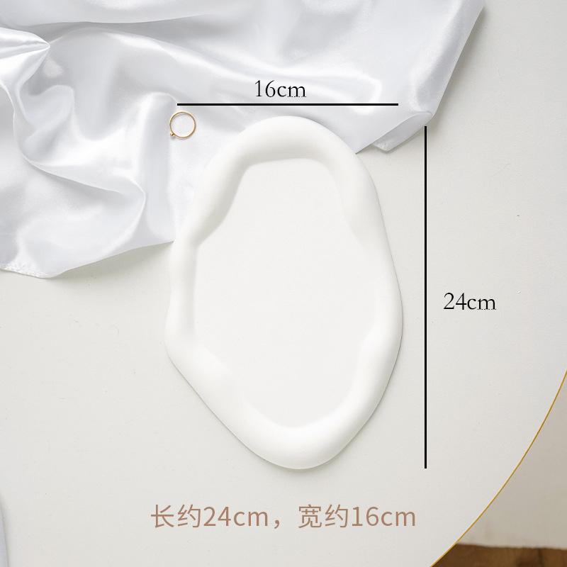 Скандинавский стиль Простой и неправильной формы Поддон для хранения Гипсовый поддон Украшения для ювелирных изделий Фото Декоративные элементы Реквизит Объекты для фотографии Дом