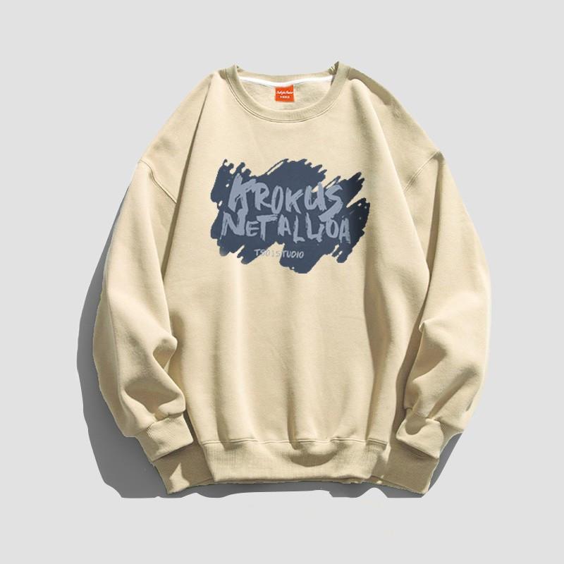 Women Long Sleeve O Neck Loose Pullovers Female Tops Solid Color Sweatshirts