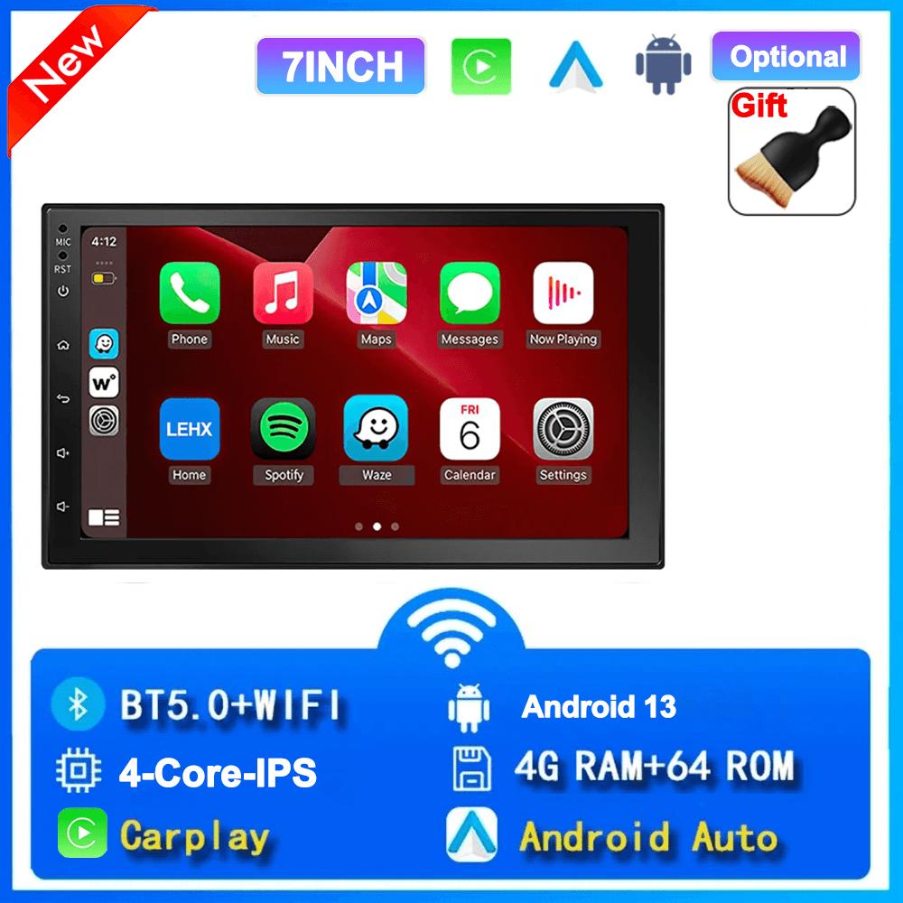 Универсальная 2 Din Android Автомагнитола Автомобильная Мультимедиа Беспроводной Carplay GPS Стерео Для Volkswagen Nissan Hyundai Kia Toyota Для