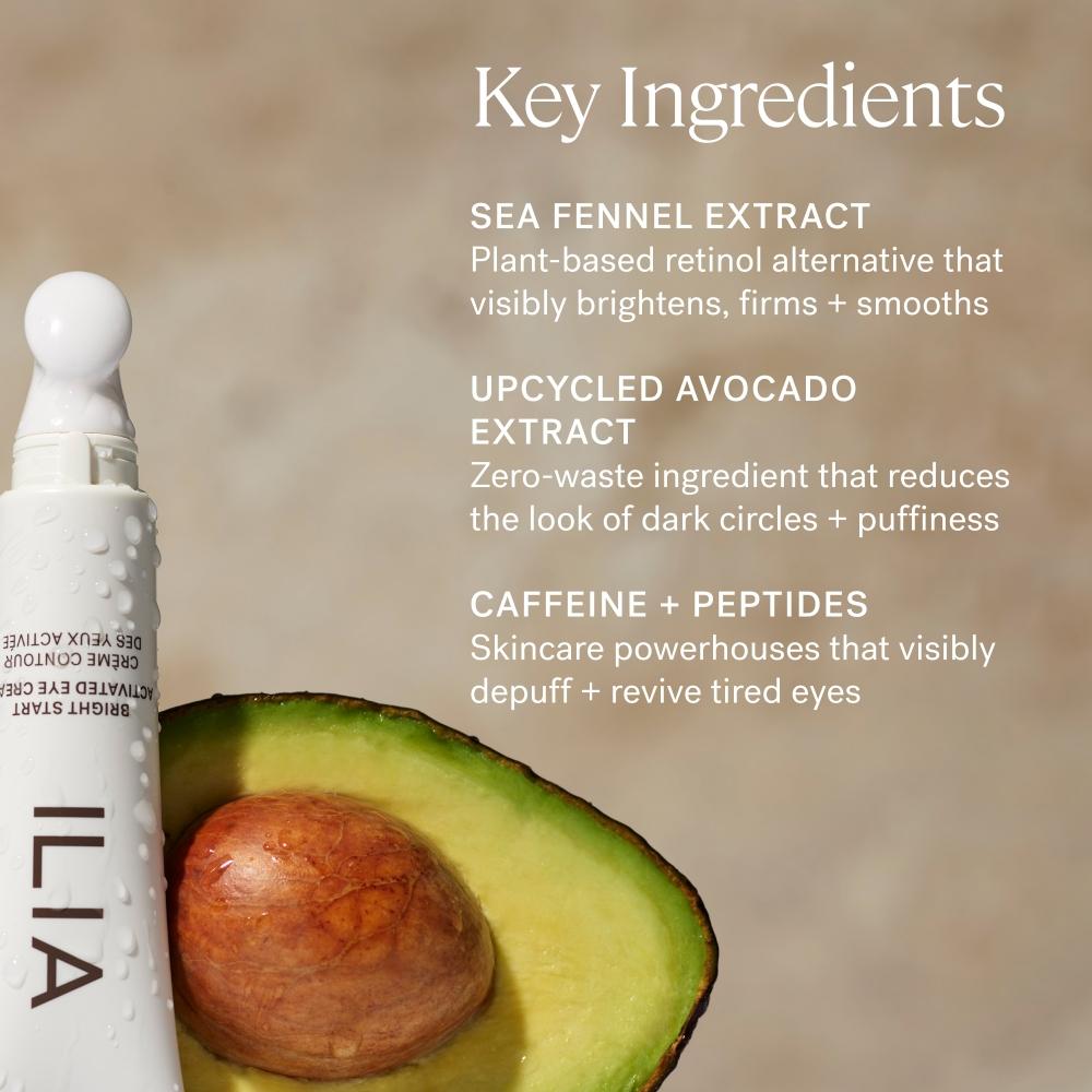 Ilia Bright Start Retinol Alternative Осветляющий крем для век 0,5 унции