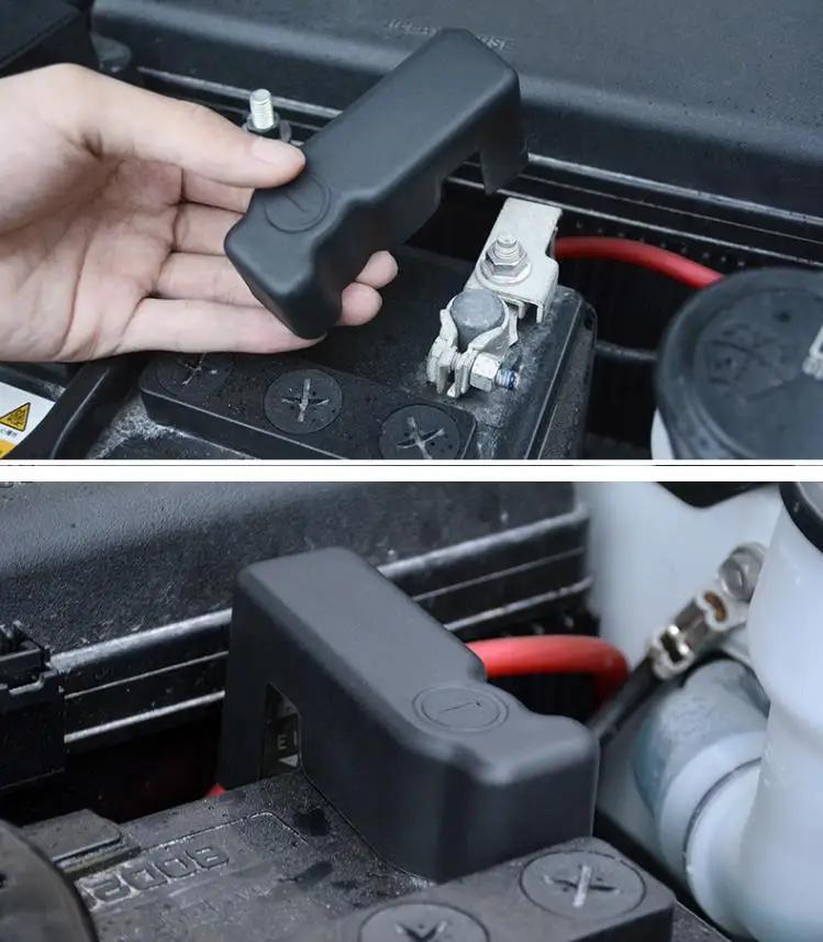 Крышка крышки автомобиля Защитная крышка аккумулятора ABS отрицательная защита аккумулятора для Toyota Land Vios Yaris Cruiser 200 FJ200 2008-2016