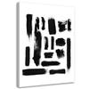 Canvas Print Abstraction Black and White