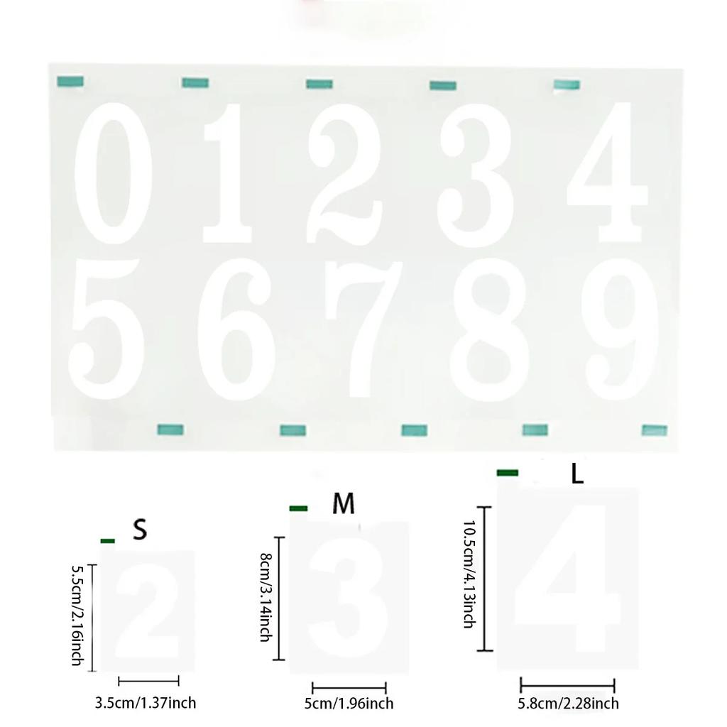 Reflective Digital Stickers Mailbox Stickers and Reflective Digital Labels To Mark House Numbers and Home Office Address Numbers