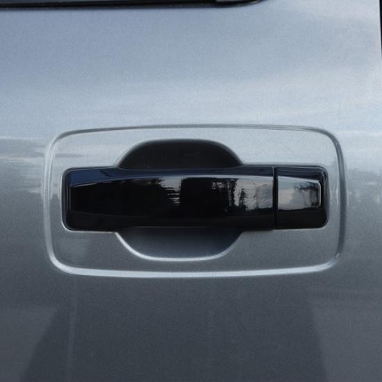 Glossy Black External Door Handle Knobs Trim Decor Cover For Nissan titan 16-23