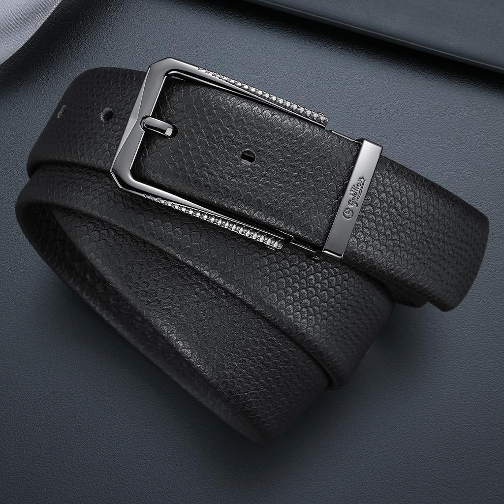 Jinlilai Men's Belt Needle Buckle Fashion Simple Men's Belt