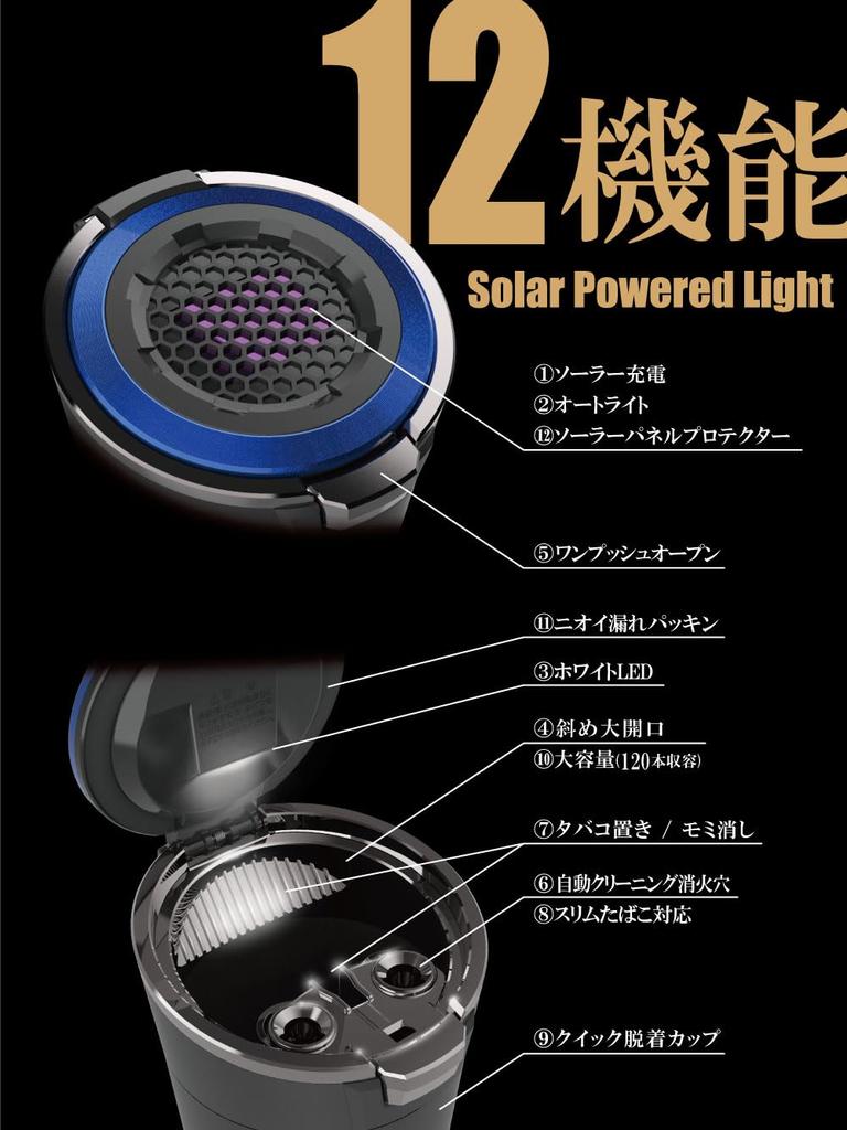 Аксессуары для салона автомобиля Seiko Sangyo Пепельница EXEA Solar Light Ash Blue держатель для напитков со светодиодом ED-251