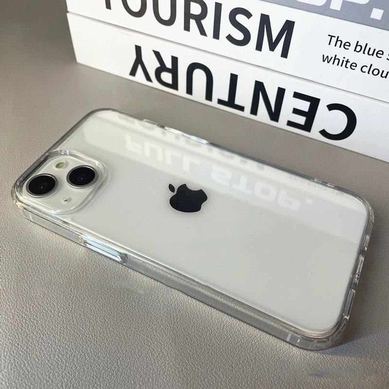 Роскошный прозрачный мягкий акриловый чехол для телефона для IPhone 16 15 14 13 12 11 Pro Max XS X XR Mini Противоударная защитная крышка