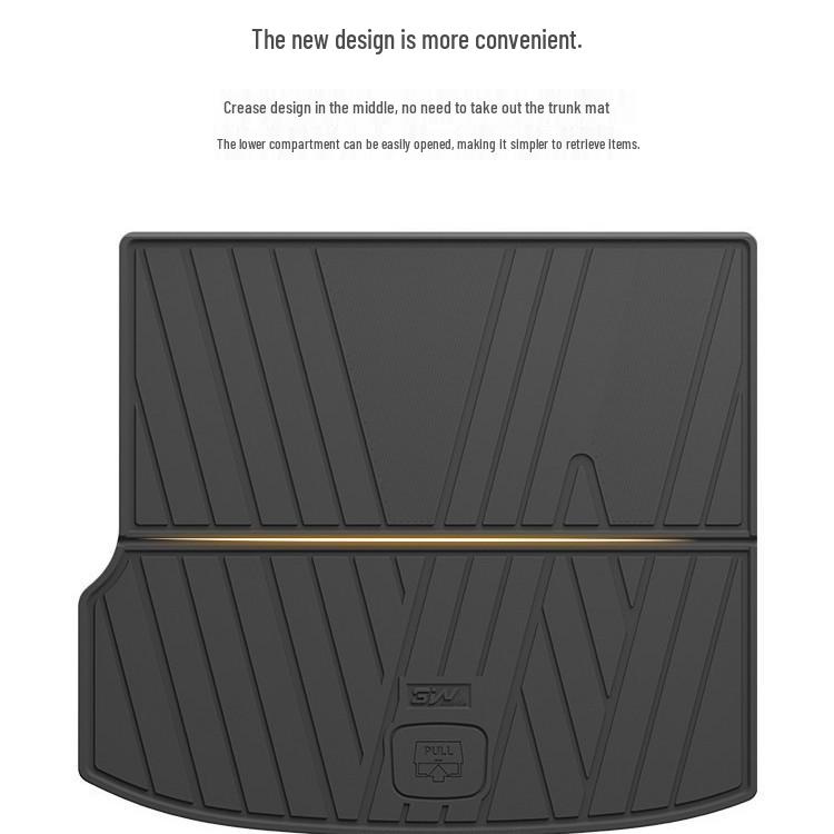 Huawei Shangjie H5 Trunk Mat: 3W All-TPE, Compatible with HarmonyOS, Car Accessory for Smart Travel.