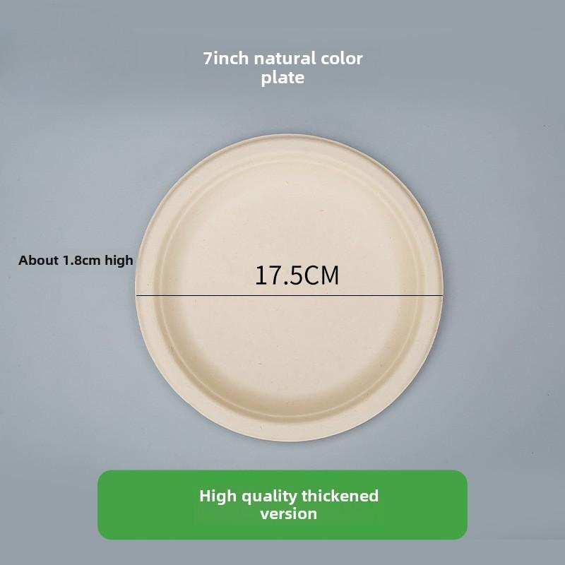 50 шт одноразовых тарелок 6/7/8/9/10 дюймов бумажные обеденные тарелки экологически чистые разлагаемые столовые приборы на день рождения для кемпинга пикников вечеринок