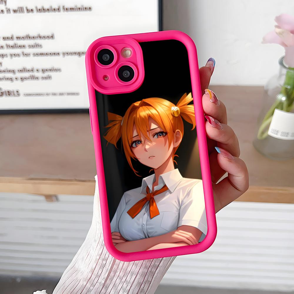 Вечное Лето Алиса Утолщенный ТПУ Чехол для Мобильного Телефона для iPhone 17 16 15 14 13 12 11 Air Pro Max Plus Цветной Чехол
