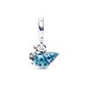 Pandora Glow-in-the-dark hermit crab sterling silver pendant women's blue 792700C01