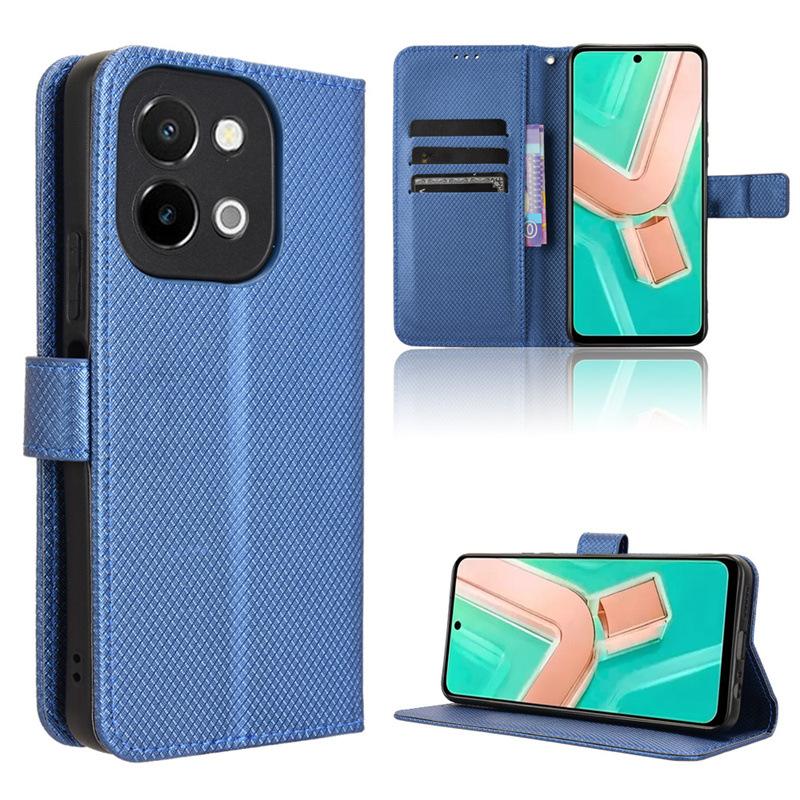 Flip Cover For Vivo Y28 4G Leather Case [Flip Vintage Leather] Shockproof Durable Retro Phone Case