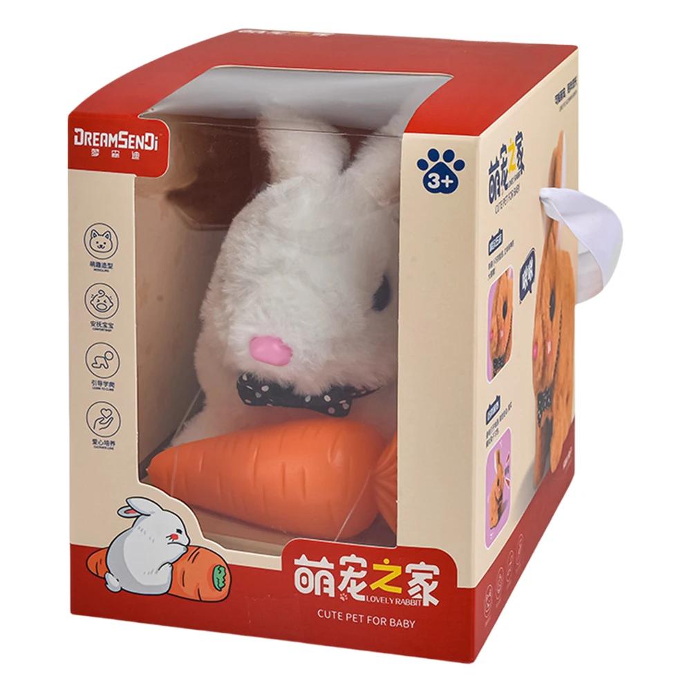 Электронный робот собака реалистичная игрушка собака ведет себя как настоящий щенок плюшевый щенок игрушка на батарейках мягкая игрушка собака для девочек мальчиков