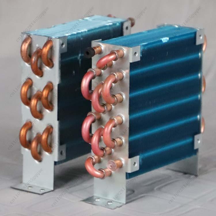 CP3X6X120 Микро Мини Конденсатор Медный Трубчатый Ребристый Радиатор Испаритель с Воздушным Охлаждением с 120 Однорядным Вентилятором