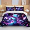 2/3PC P0kem0n Mewtwo Print Bedding Set Duvet Cover Comforter Bed Youth Kids Girl Boys Luxury Birthday Gift
