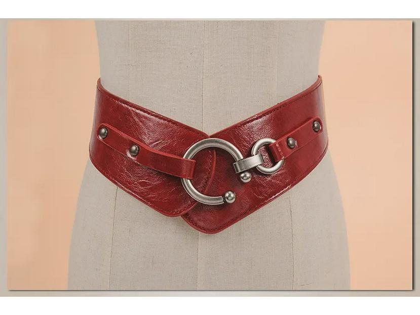 Korean Wide Waist Elastic Belt for Women – Versatile European & American Style