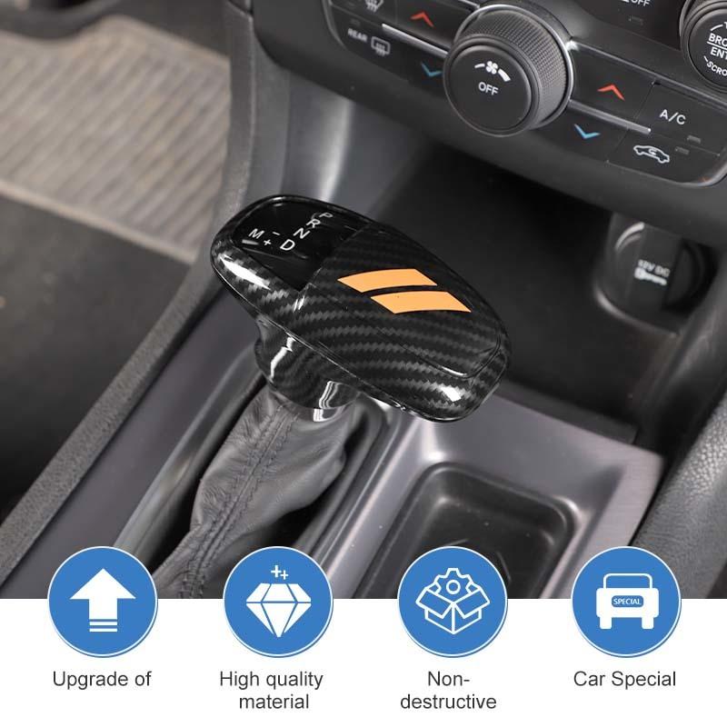 Gear Shift Panel Cover For Dodge Charger Gear Lever Protective Sticker For Dodge Challenger 2015 Up For Durango 2018 Up ABS Carbon Fiber Accessories