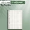 Сменные листы для блокнотов A5/B5/A4 - Варианты в линейку и в клетку, 20/26 отверстий