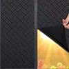 Черная косая решетка Полностью затемняющая стеклянная пленка Балконная теплоизоляционная пленка Полностью затемняющая непрозрачная статическая черная непрозрачная наклейка на окно