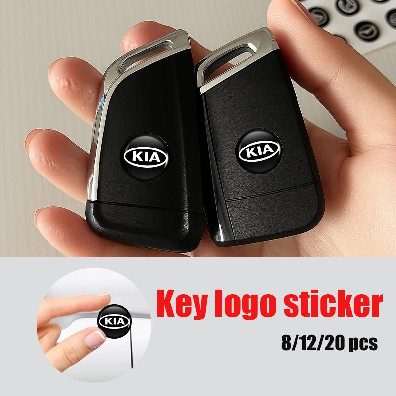 AXADSN1 20pcs Car Door Keyhole Decal Stickers Decor Auto Accessories For KIA Sportage Rio Ceed Niro Soul Stonic Picanto Proceed