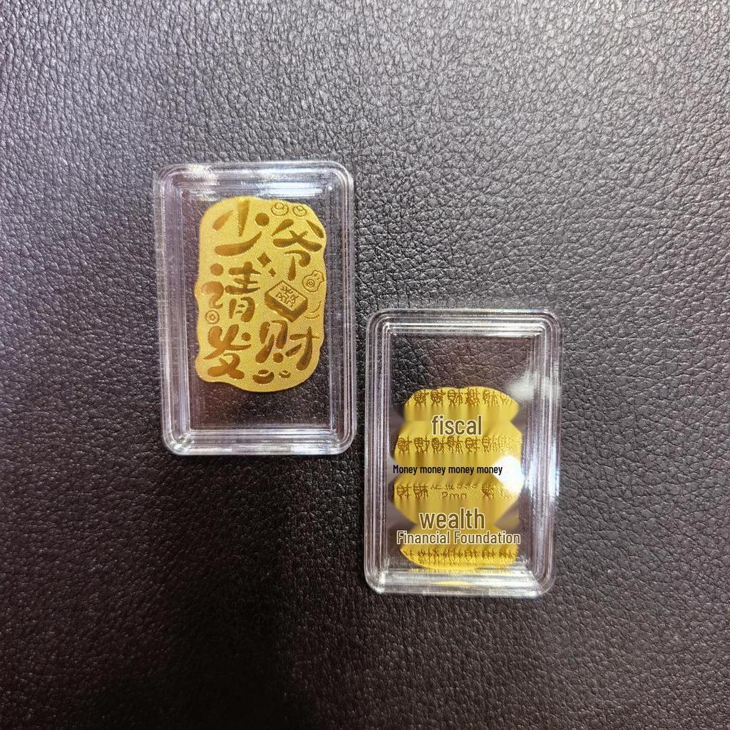 Pure Gold Diamond God of Wealth Pendant with Mobile Phone Sticker - Hot Selling Gift