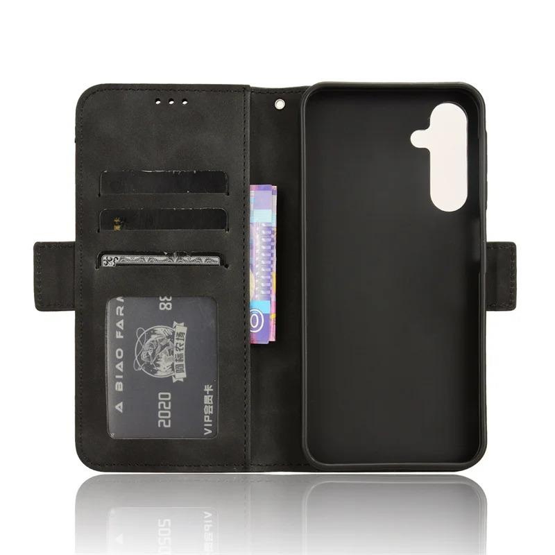 Multifunction Wallet Card Slot Leather Casing For Samsung Galaxy M55 M15 M14 M34 M54 Soft Silicone Shockproof Protection Back Cover