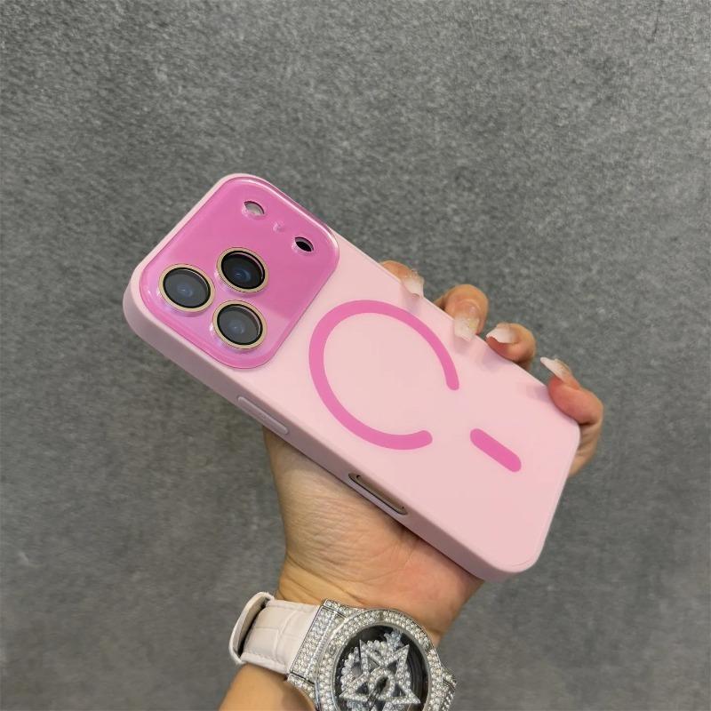 Матовый гальванический чехол 17 ProMax Magsafe с магнитом для iPhone 17 16 15 14 13 12 Pro Max 17Air Полностью закрывающий чехол с пленкой для объектива