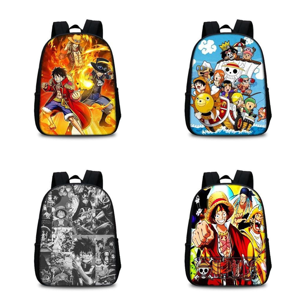 One Piece School Backpack For Children With Lightweight Nylon Material And Cartoon Pattern For School Use
