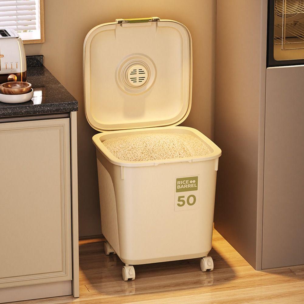Moisture-proof Rice Bucket Leakproof Cereal Container Creative Food Container