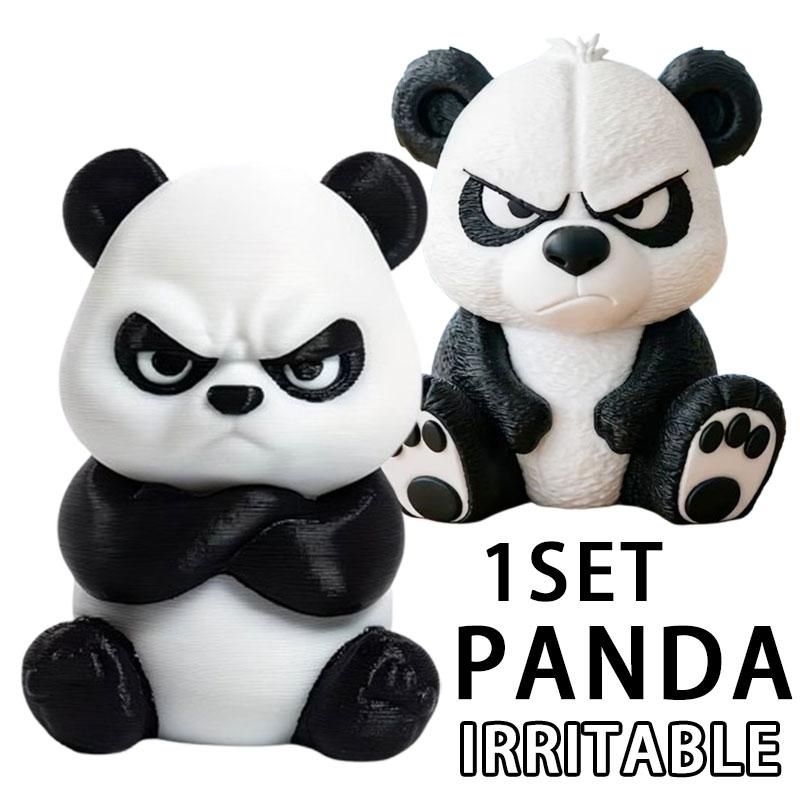 Xiaomi Cute Panda Statue Car Decor Panda Sculpture Ornament for Home Decoration Easter Gift Car Ornament 3D Irritable Panda Figurine