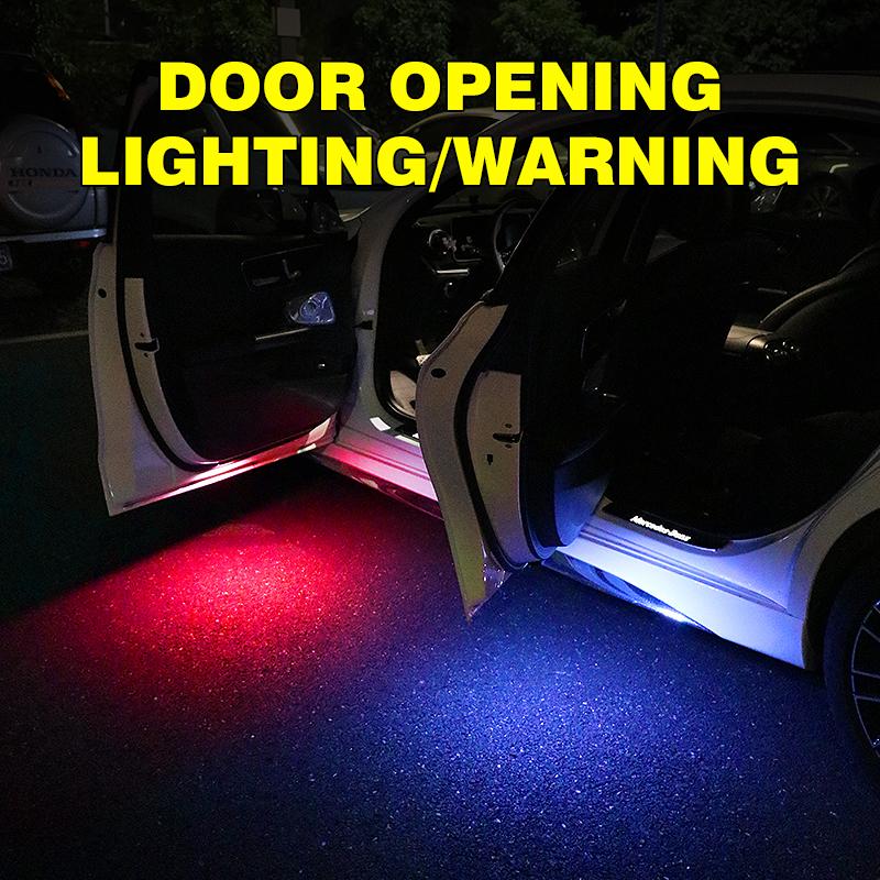 Car Led Multifunctional Welcome Light Magnetic USB Charging Auto Infrared Open Door Safe Anti-collision Warning Signal Lamp