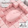 Перезаряжаемая бесшумная беспроводная Bluetooth 2.4G офисная мышь для планшетов - Универсальный дизайн