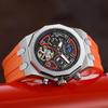 Мужские механические наручные часы Автоматические Мужские Роскошные Часы с Фазой Луны Мужские Повседневные Водонепроницаемые Деловые Светящиеся Часы