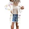 Women's Casual Fashion Comfortable Loose Long Sleeve Floral Print Cardigan Jacket