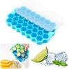 37 Grids Silicone Ice Cube Tray Reusable BPA Free Ice Cube Mold with Lids Food Grade Ice Maker Freezer Bar Kitchen Accessories 6