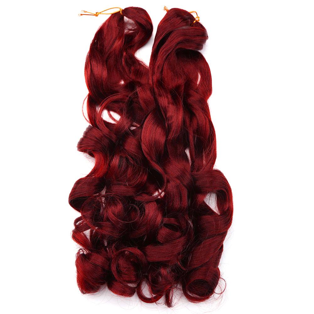 22inch 150g Synthetic Body Wave Curly Pony French Spiral Curl Hair Wavy Braiding Hair