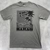 Винтажная мужская футболка Volcom Hawaii, размер Medium, серая, Халеива, Северный берег, Оаху, Серфинг, Y2K