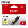 CANON Cartouche D'encre CLI-551Y XL Grande Capacité Jaune (CLI551XL)