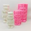 Nutcrackers Soldier Shape Silicone Mold Christmas Nutcrackers 3D Silicone Candle Mold for DIY Resin Crafts Home Decors