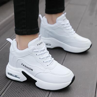 Женские кроссовки повседневные уличные школьные туфли для студентов увеличивающие рост легкие кроссовки для девочек большие размеры женские кроссовки на танкетке 35-42