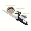 2-in-1 Diamond Steel Knife Sharpener - Double-sided Flat & Curved Design Multi Functional Scissors & Ardening Tool Sharpener