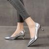 With Medium Heels Chunky Pointed Toe Block Heel Sexy Stilito Woman Pumps Shoes for Women Comfortable and Elegant Vacation Spring