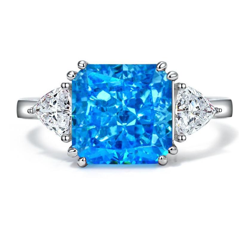 Gica Gema 100% 925 Sterling Silver Zircon Gemstone Wedding Engagement Ring For Women Fine Jewelry Gifts