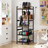 3D Printer Stand with Filament Storage, Robust Metal Frame, T-Shaped Holder, Integrated Power Connection, Open Workstation for Home and Workshop