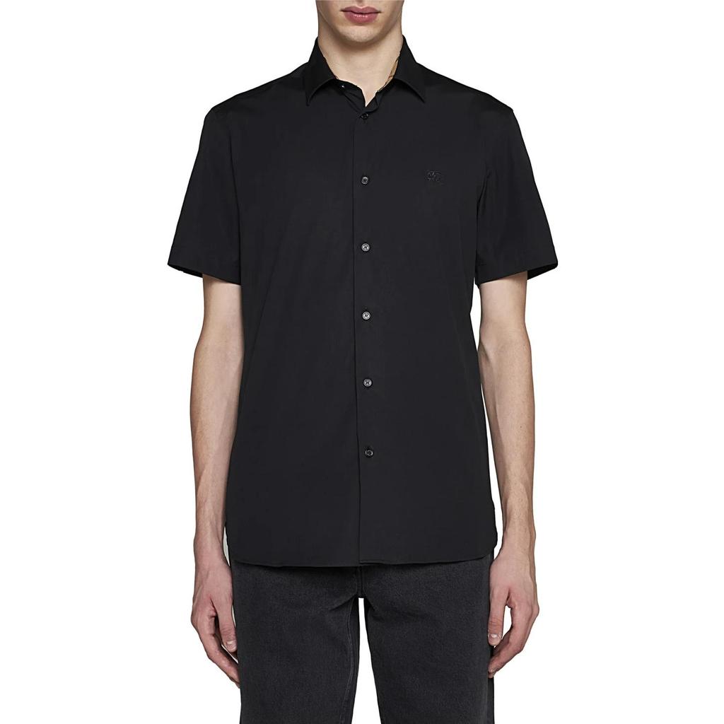 Burberry Logo Embroidered Short Sleeved Shirt 80795961