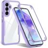 360 Полная Защита Экрана HD Прозрачность Чехол-Крышка для Телефона для Samsung A55 A35 A25 A15 A05S A73 A72 A71 A54 A53 A52 A51 4G 5G