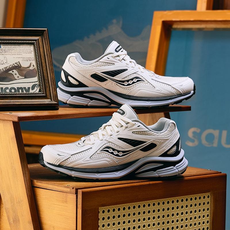 SAUCONY Kinvara 4 Повседневные Ретро Тканевые Прочные Дышащие Легкие Кроссовки с Низким Верхом Унисекс бежевый черный S79052-6